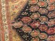 Antique Qashqai Rug Stitched on Linen No. j1465