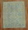 Powder Blue Antique Square Persian Square Mat Rug No. j1585