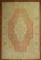 Coral Orange Antique Oushak Rug No. j1594