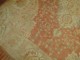 Coral Orange Antique Oushak Rug No. j1594