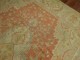 Coral Orange Antique Oushak Rug No. j1594