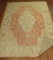 Coral Orange Antique Oushak Rug No. j1594