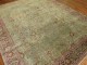 Green Background Persian Tabriz Rug No. j1615