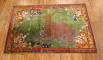 Green Pictorial Deer Rug No. j1744