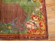 Green Pictorial Deer Rug No. j1744