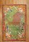 Green Pictorial Deer Rug No. j1744