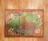 Green Pictorial Deer Rug No. j1744