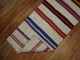 Colorful Striped Long and Narrow Kilim Runner No. j1748