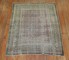 Worn Dusty Pink Persian Square Rug No. j1816