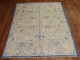 Beige Royal Blue Vintage Turkish Rug No. j1886