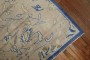 Beige Royal Blue Vintage Turkish Rug No. j1886