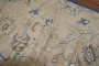 Beige Royal Blue Vintage Turkish Rug No. j1886