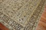 Blue Gray Chartreuse Antique Persian Tabriz Carpet No. j1942