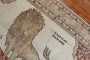 Lion Motif Vintage Turkish White Ground Dowry Rug No. j1983