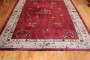 Burgundy Color Art Deco Oversize Rug No. j1992