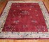 Burgundy Color Art Deco Oversize Rug No. j1992