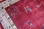 Burgundy Color Art Deco Oversize Rug No. j1992