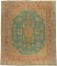 Green Pink Oversize Antique Turkish Oushak Rug No. j2075