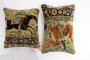 Pair of Mohtasham Kashan Rug Pillows No. j2107