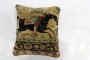 Pair of Mohtasham Kashan Rug Pillows No. j2107