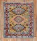 Mustard Northwest Persian Heriz Square Rug No. j2156