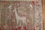 Pictorial Turkish Deer Bird Square Rug No. j2173