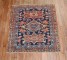 Traditional Antique Persian Square Navy Geometric Heriz Rug No. j2174