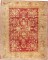 Red Angora Oushak Antique Rug No. j2191