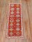 Bright Red Antique Turkish Oushak Runner No. j2207