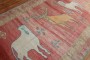 Deer Lion Vintage Turkish Gallery Rug No. j2227