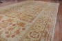 Pictorial Ivory Antique Oushak Rug No. j2272