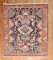 Navy Square Persian Heriz Rug No. j2294