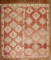 Red Tribal Square Turkish Rug No. j2309