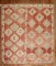 Red Tribal Square Rug No. j2309