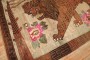 Rare Room size Lion Turkish Rug Dated 1903 No. j2574