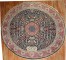 Round Antique Indian Pictorial Rug No. j2643