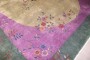 Large Green Purple Art Deco Rug No. j2647