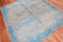 Bright Blue Moroccan Square Rug No. j2716