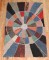 Whimiscal American Hooked Scatter Rug No. j2743