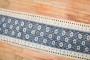 Narrow Blue White Turkish Konya Runner No. j2752