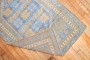 Blue Brown Turkish Scatter Tribal Rug No. j2753