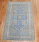 Blue Brown Turkish Scatter Tribal Rug No. j2753