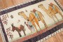 Colorful Vintage Turkish Camel Donkey Rug No. j2754