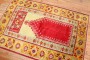 Colorful Antique Turkish Oushak Prayer Rug No. j2839