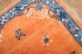 Fire Orange Chinese Peking Rug No. j2855