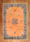 Fire Orange Chinese Peking Rug No. j2855