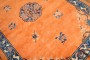 Fire Orange Chinese Peking Rug No. j2855