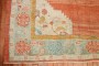 Tomato Red Antique Turkish Oushak Rug No. j2863