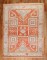 Vintage Orange Turkish Bergama Carpet No. j2989