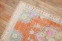 Vintage Tropical Turkish Oushak Scatter Rug  No. j3002